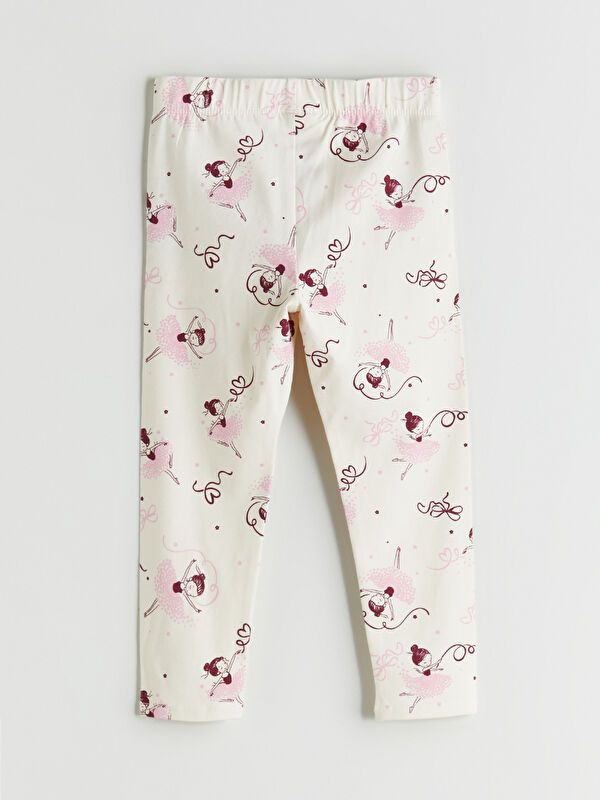 Moudda LC Waikiki - Pack jersey stretch Fille Imprimé écru - Tunisie 4