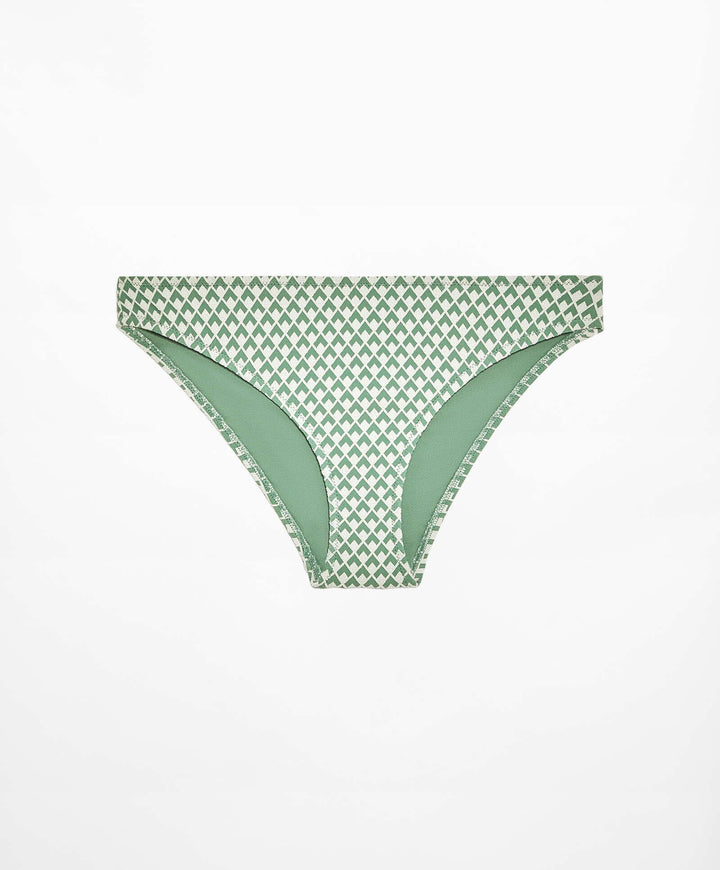 Moudda Oysho - Culotte Classique Jacquard Géométrique Vert - Tunisie 2