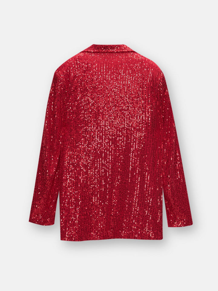 Moudda PULL & BEAR - Blazer Paillettes Rouge Nuit - Tunisie 3