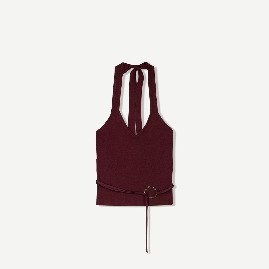 Moudda BERSHKA - Top - Col Halter & Anneau - Tunisie 1