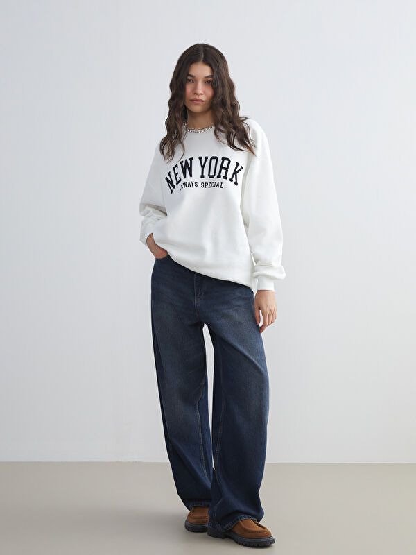 Moudda LC Waikiki - Sweatshirt en jersey Femme Ecru - Tunisie 2