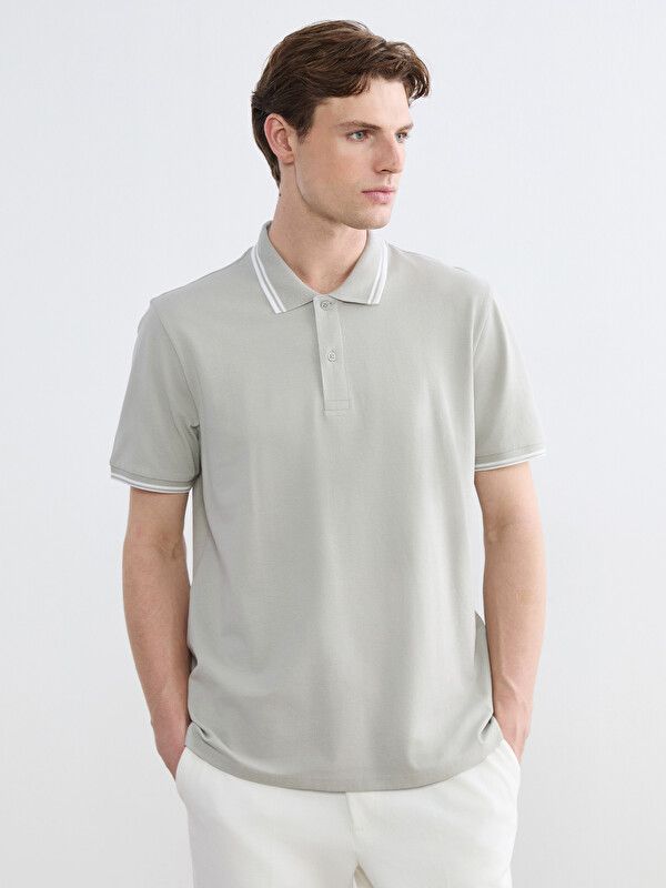Moudda LC Waikiki - T-shirt manches courtes en jersey pour Homme couleur  Gris - Tunisie 1