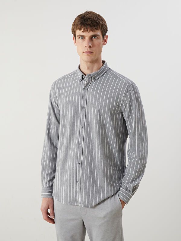 Moudda LC Waikiki - Chemise tissée à manches longues pour Hommes - Tunisie 1