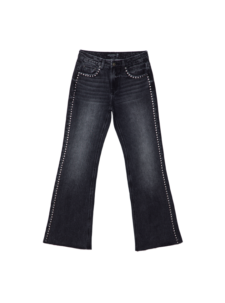 Moudda STRADIVARIUS - Jean Straight Fit avec Clous Latéraux - Tunisie 2