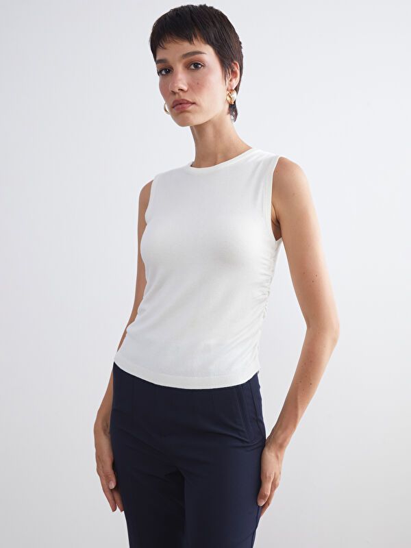 Moudda LC Waikiki - Débardeur tricot Femme Ecru - Tunisie 1