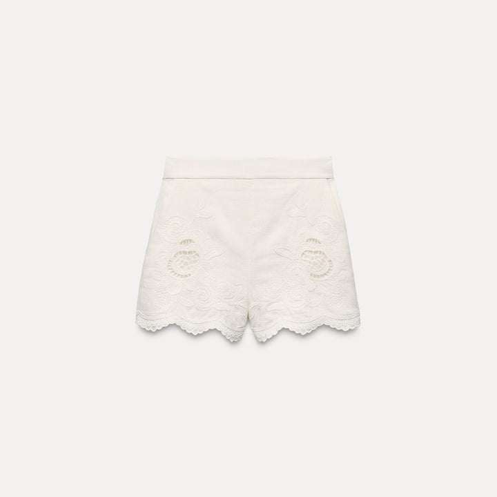 Moudda ZARA - Short Taille Haute Brodé - Tunisie 1