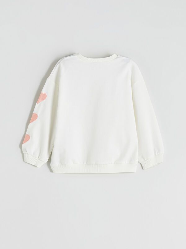 Moudda LC Waikiki - Sweatshirt en jersey sous licence Fille Ecru - Tunisie 3