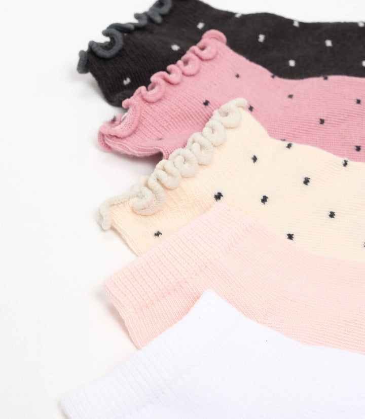 Moudda Lefties - Pack 5 Chaussettes Sport - Curling Dots - Tunisie 3