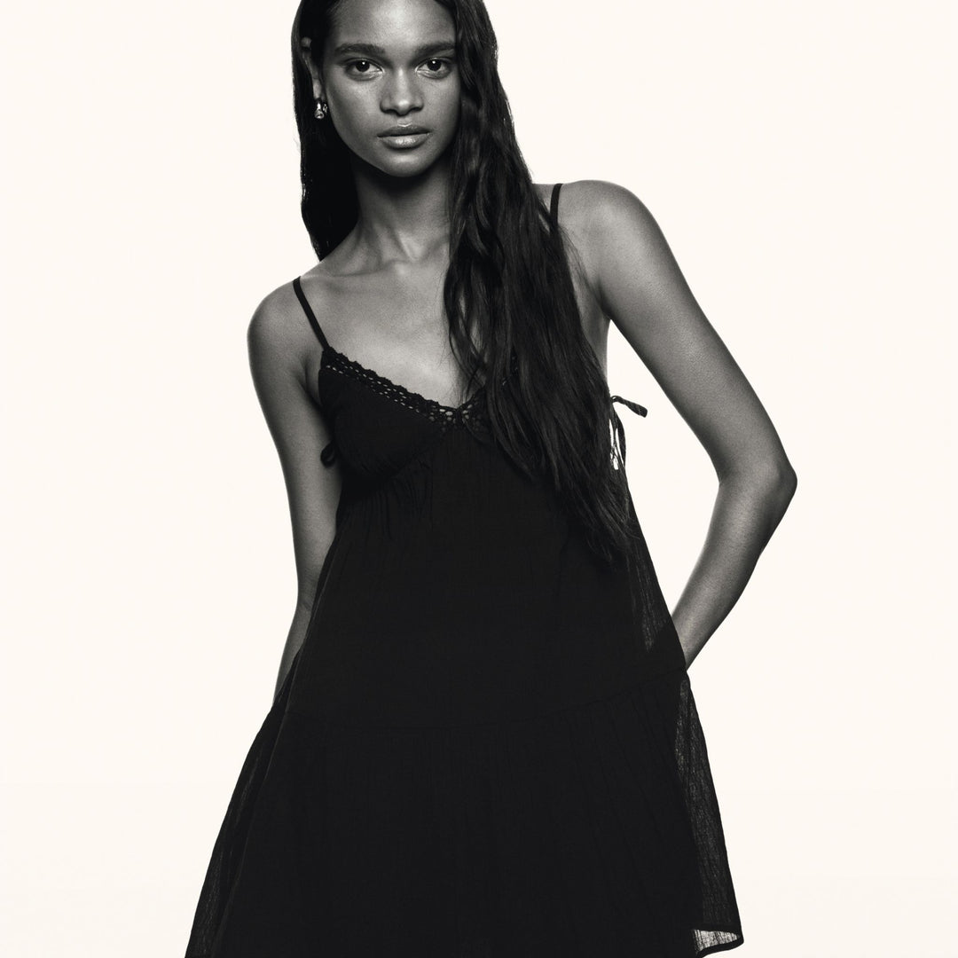 Moudda BERSHKA - Robe Mini Bambula - Dentelle Encolure - Tunisie 3
