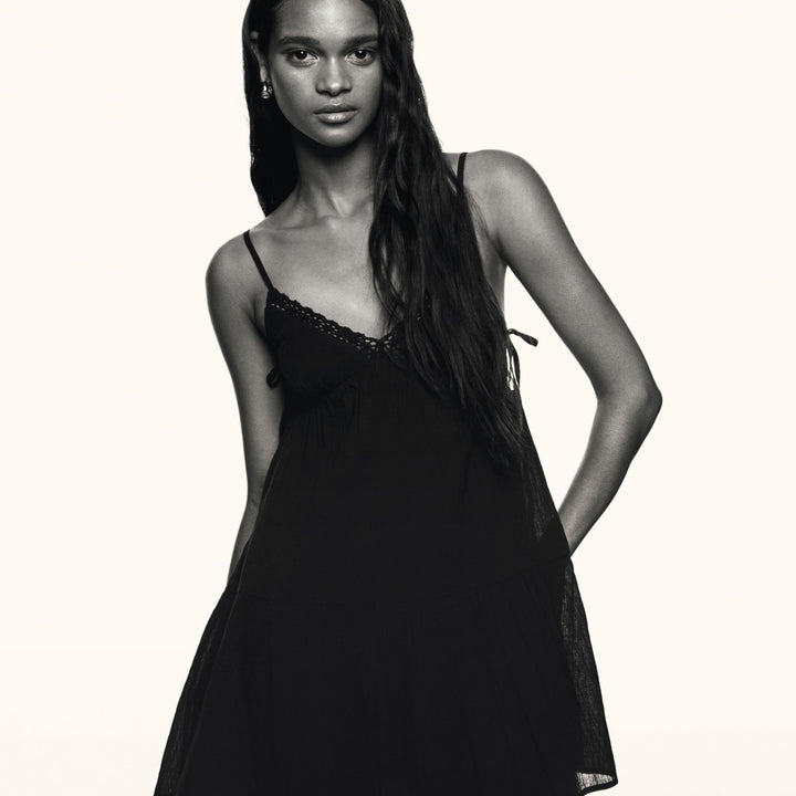 Moudda BERSHKA - Robe Mini Bambula - Dentelle Encolure - Tunisie 3