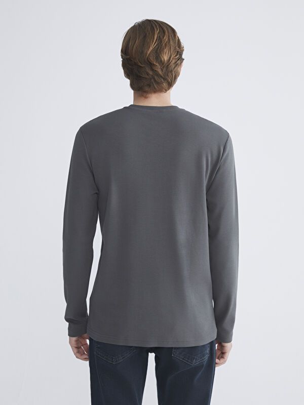 Moudda LC Waikiki - Sweatshirt imprimé basique pour Homme - Tunisie 4