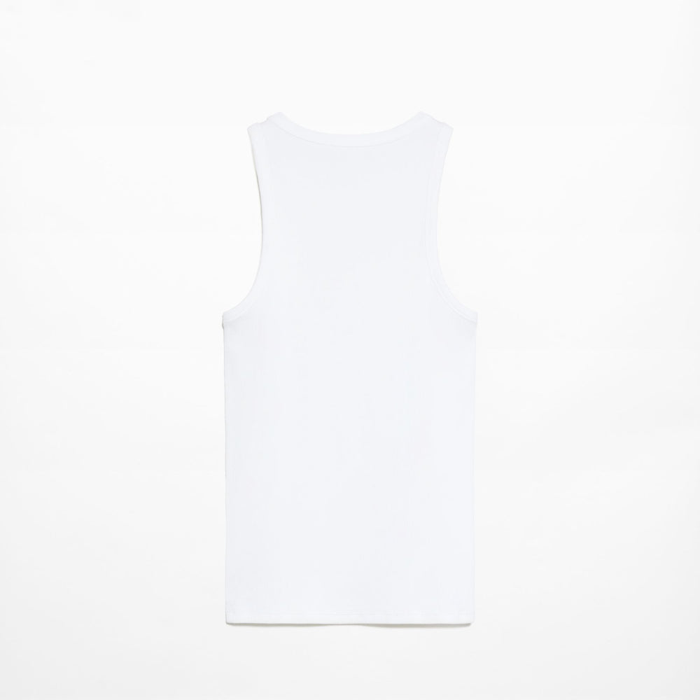 Moudda Oysho - T-Shirt Halter Modal Coton Blanc - Tunisie 2