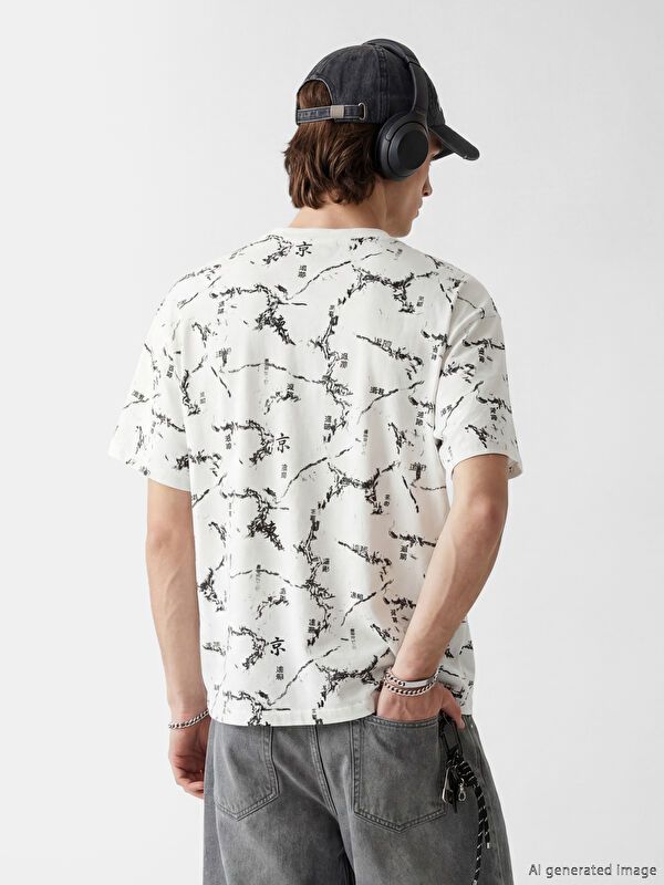 Moudda LC Waikiki - T-shirt imprimé manches courtes en jersey pour Homme - Tunisie 3