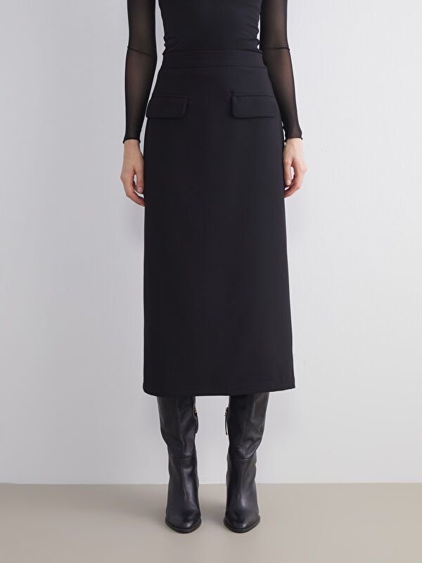 Moudda LC Waikiki - Jupe tissée Femme Noir - Tunisie 2