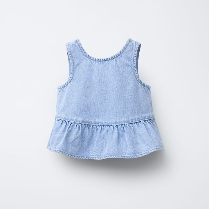 Moudda ZARA - Top Denim Enfant - Volants - Tunisie 1