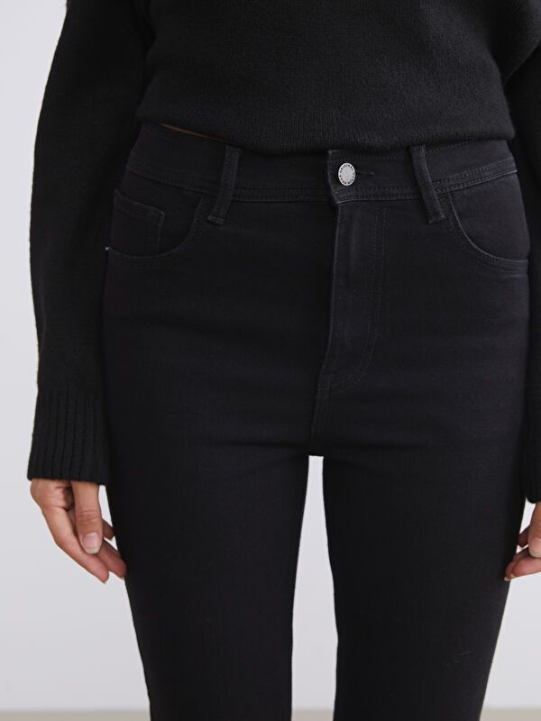 Moudda LC Waikiki - Pantalon jean tissé basique Femme Rodéo noir+m - Tunisie 3