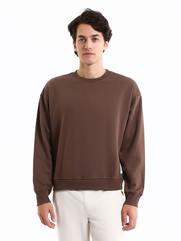 Moudda LC Waikiki - Sweatshirt en jersey Homme Brun - Tunisie 1
