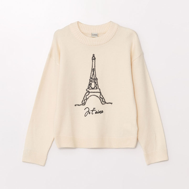 Moudda LC Waikiki - Pull en tricot Fille Beige pâle - Tunisie 1