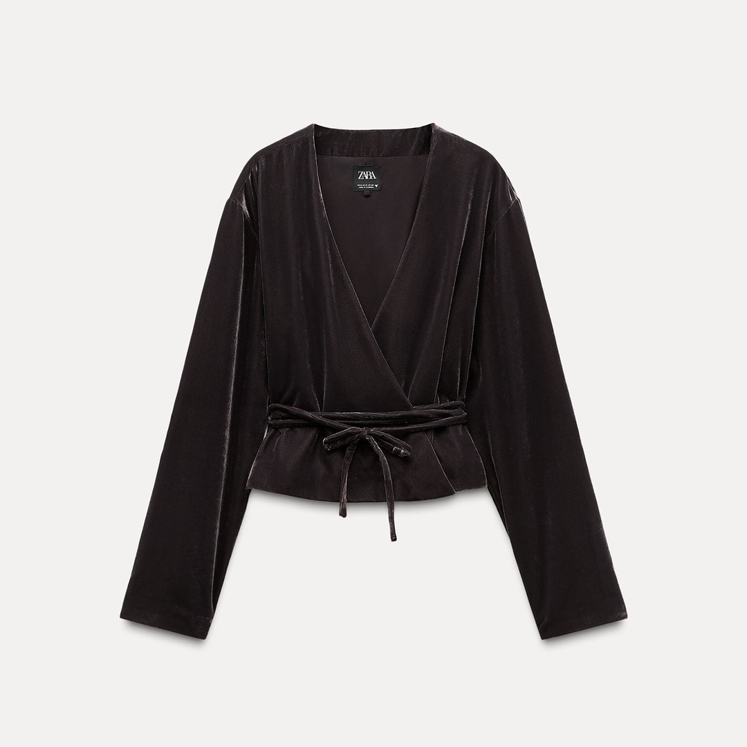 Moudda ZARA - Veste croisée velours coordonnée - Tunisie 1