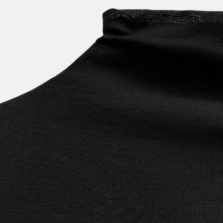 Moudda ZARA - Top Coton Supima Col Cygne Manches Longues - Tunisie 3