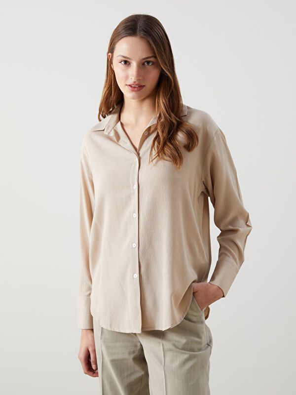 Moudda LC Waikiki - Chemise tissée à manches longues pour Femmes - Tunisie 1