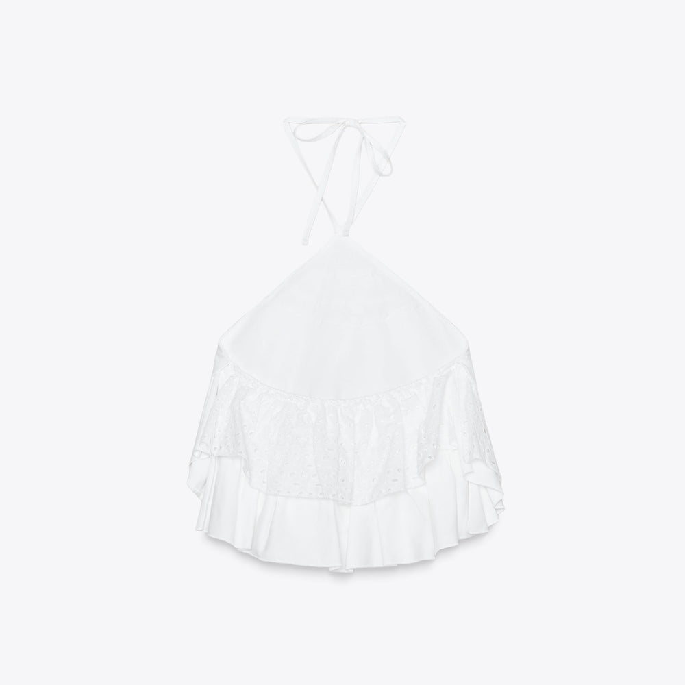 Moudda ZARA - Top - Broderie Suisse - Tunisie 2