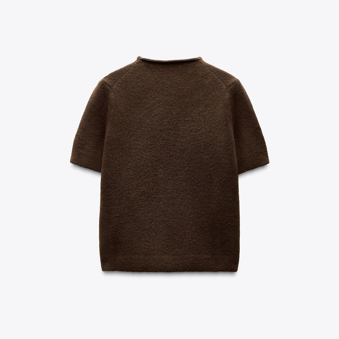 Moudda ZARA - Pull Manches Courtes - Soft & Col Relevé - Tunisie 2