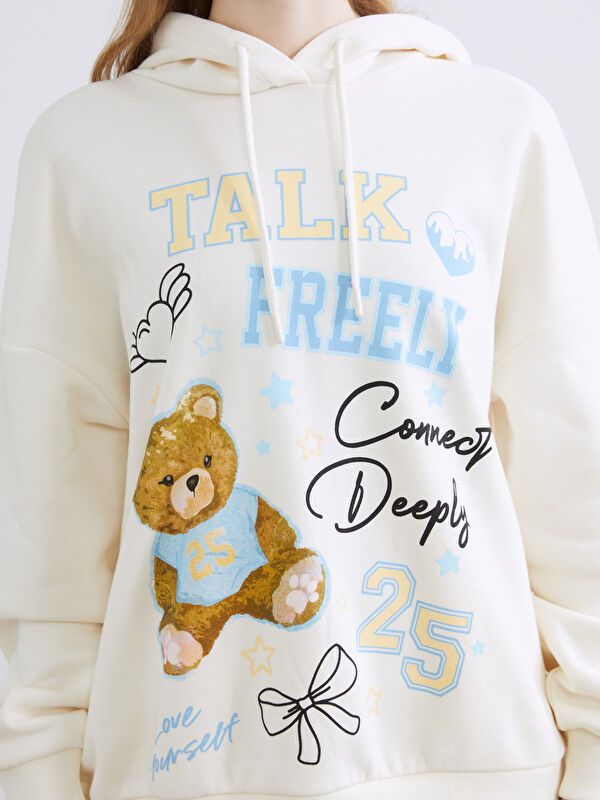 Moudda LC Waikiki - Sweatshirt en jersey Femme Beige clair - Tunisie 3