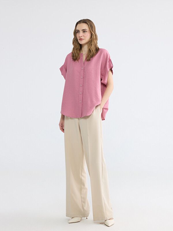 Moudda LC Waikiki - Chemise à manches courtes pour Femme couleur Rose - Tunisie 2