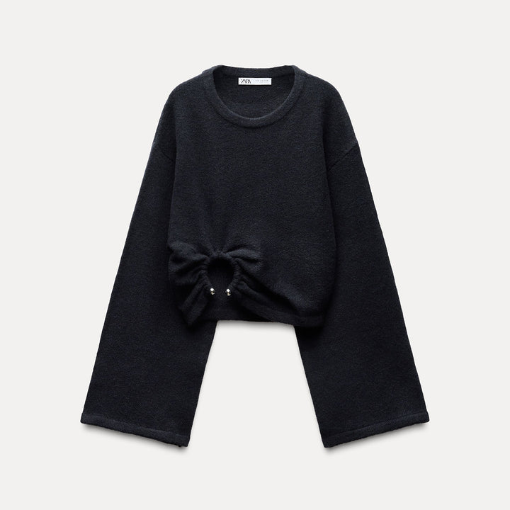 Moudda ZARA - Pull manches bouffantes, détail métallique bas - Tunisie 2