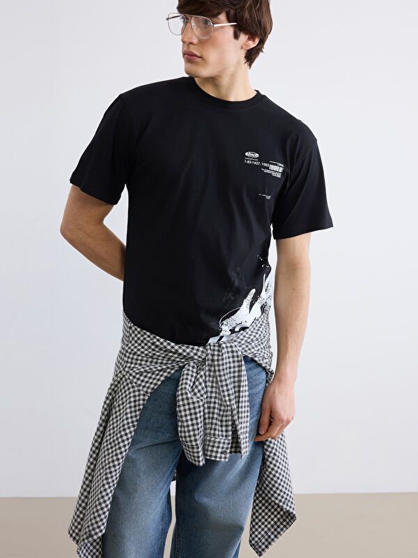 Moudda LC Waikiki - T-shirt imprimé manches courtes en jersey pour Homme - Tunisie 1