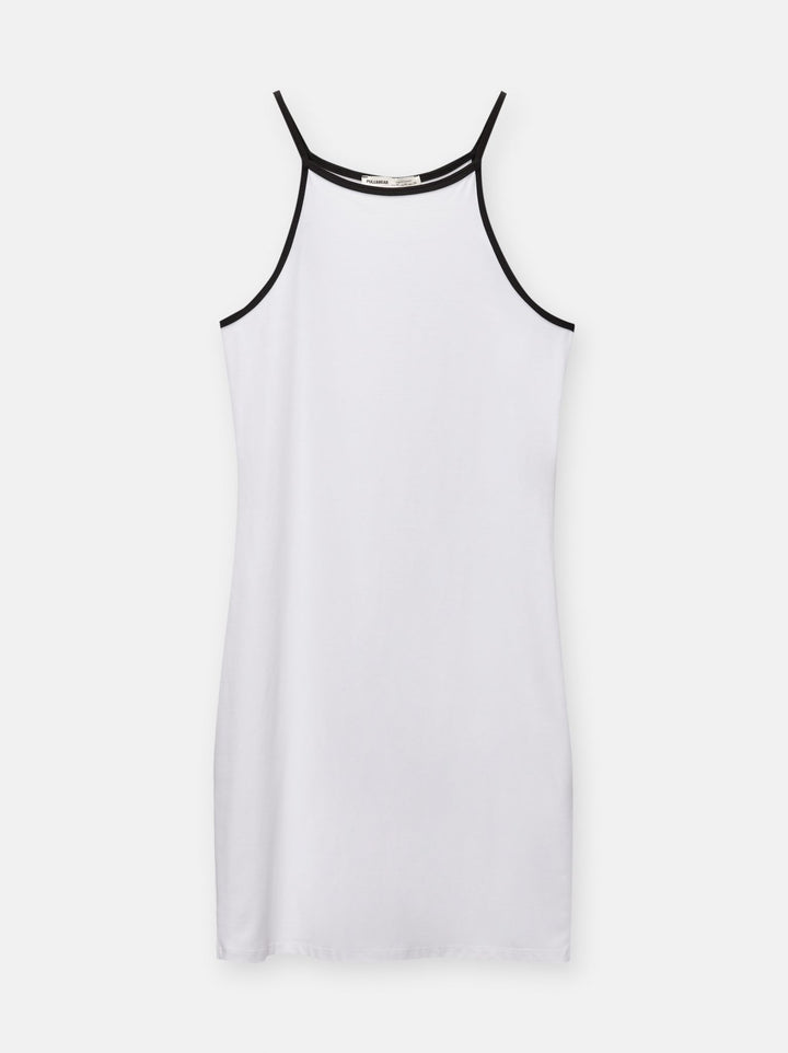 Moudda PULL & BEAR - Robe Mini Halter Vif Contraste - Tunisie 1