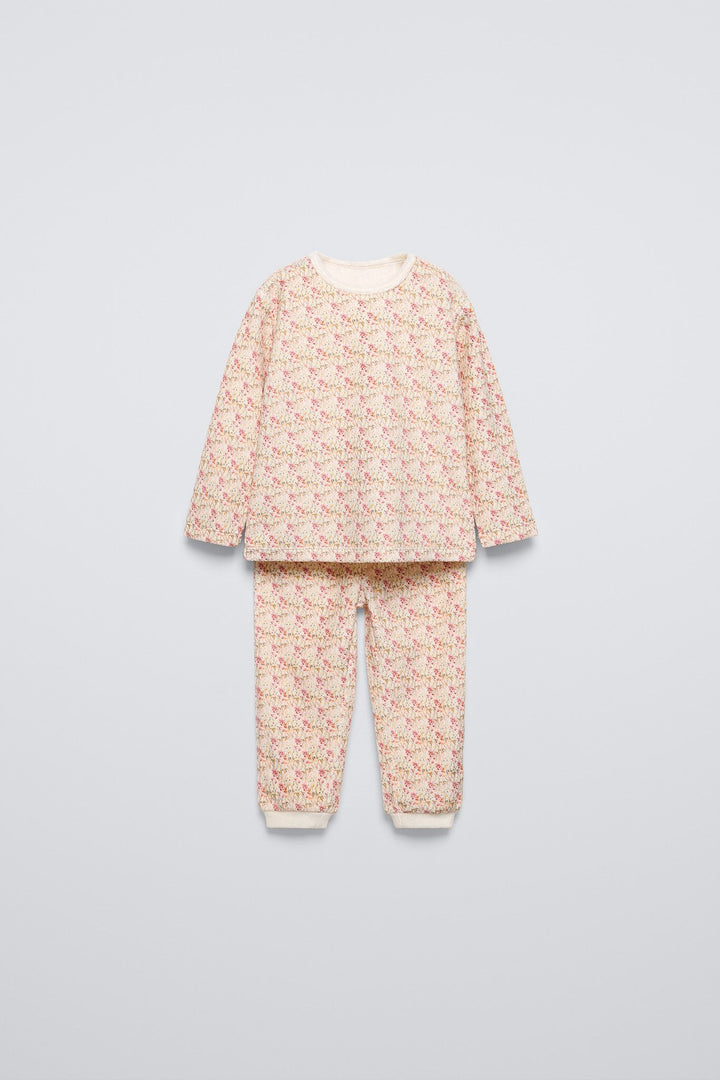 Moudda ZARA - Pyjama enfant manches longues velours imprimé petites fleurs - Tunisie 2