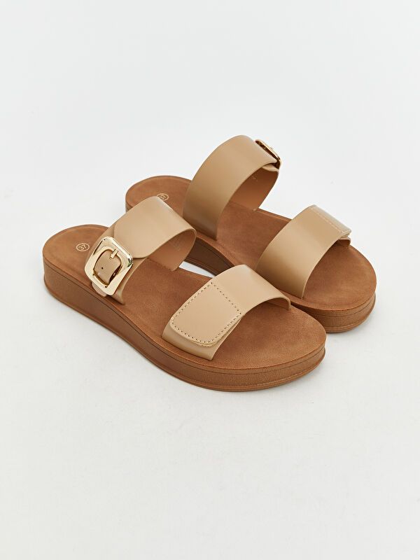 Moudda LC Waikiki - Pantoufles Femme Beige - Tunisie 1