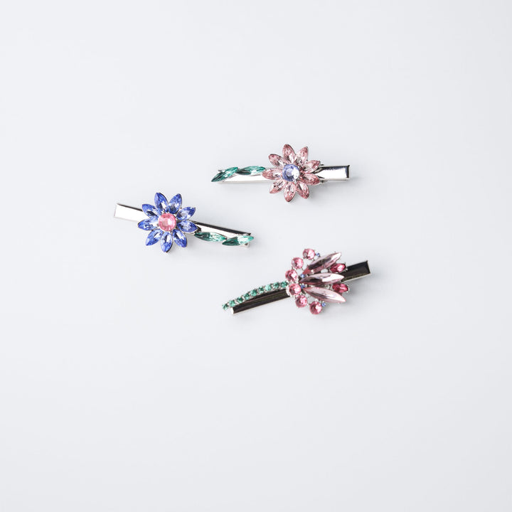 Moudda ZARA - Pack 3 Clips - Fleurs Cristal - Tunisie 3