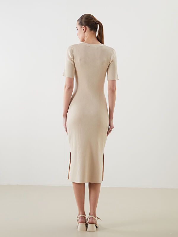 Moudda LC Waikiki - Robe tricot Femme Beige - Tunisie 4