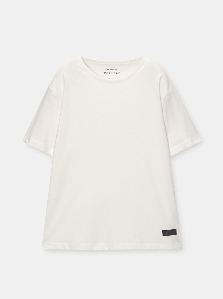 Moudda PULL & BEAR - T-Shirt Demi-Manches Structure Rustique Black Label - Tunisie 3