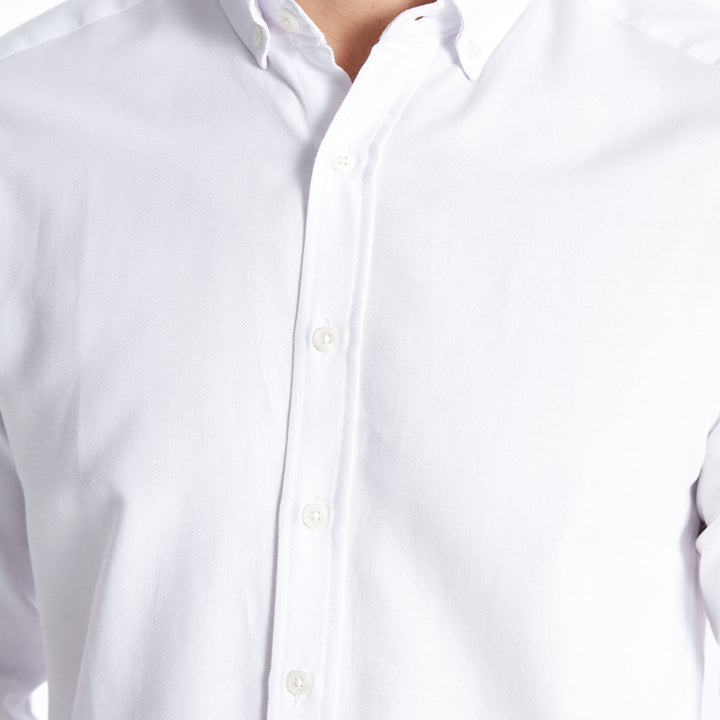 Moudda LC Waikiki - Chemise tissée manches longues Homme Buxe blanc - Tunisie 4