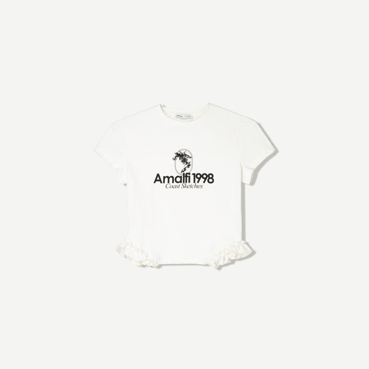Moudda BERSHKA - T-Shirt Imprimé - Volants Bas - Tunisie 2