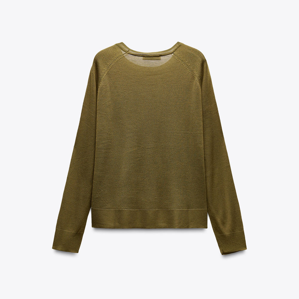 Moudda ZARA - Nouveau Pull - Col Caja & Manches Raglan - Tunisie 2