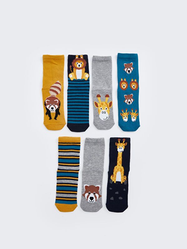 Moudda LC Waikiki - Chaussettes courtes Garçon Fil mélangé teint - Tunisie 1