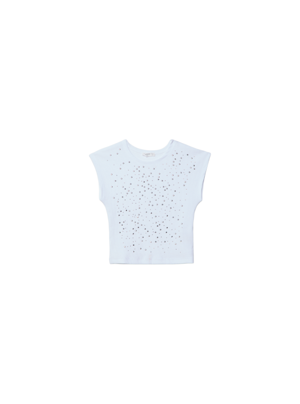 Moudda STRADIVARIUS - T-Shirt Mini Manches avec Clous - Tunisie 2