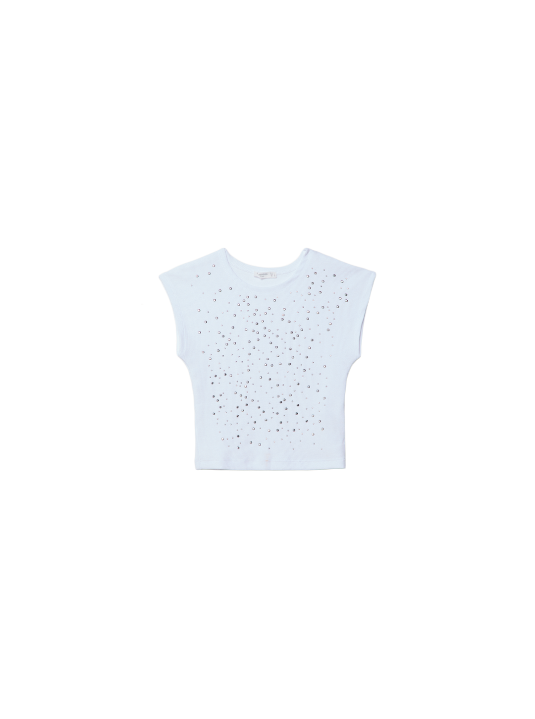 Moudda STRADIVARIUS - T-Shirt Mini Manches avec Clous - Tunisie 2