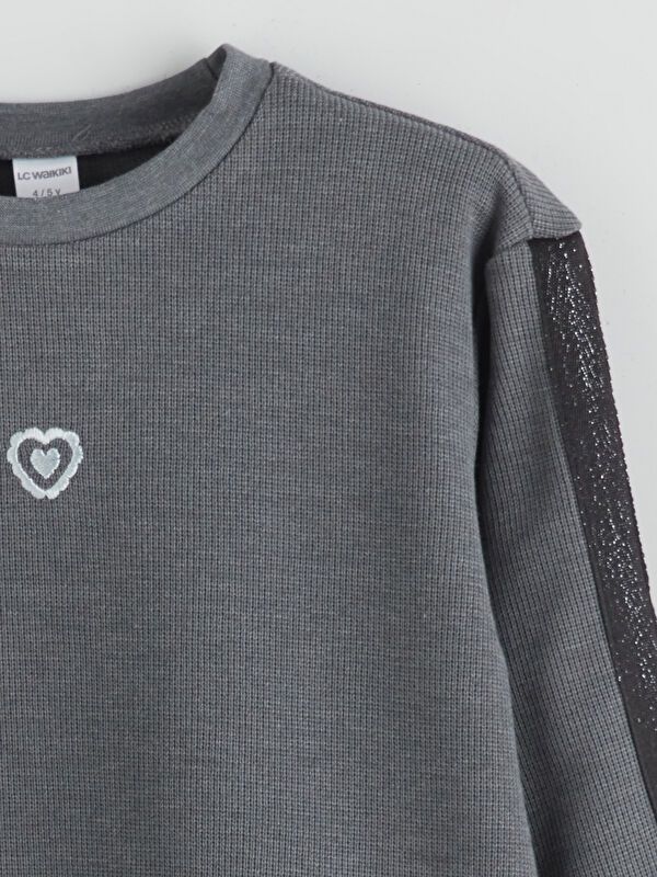 Moudda LC Waikiki - Pack sweatshirt jersey Fille Mélange anthracite - Tunisie 3