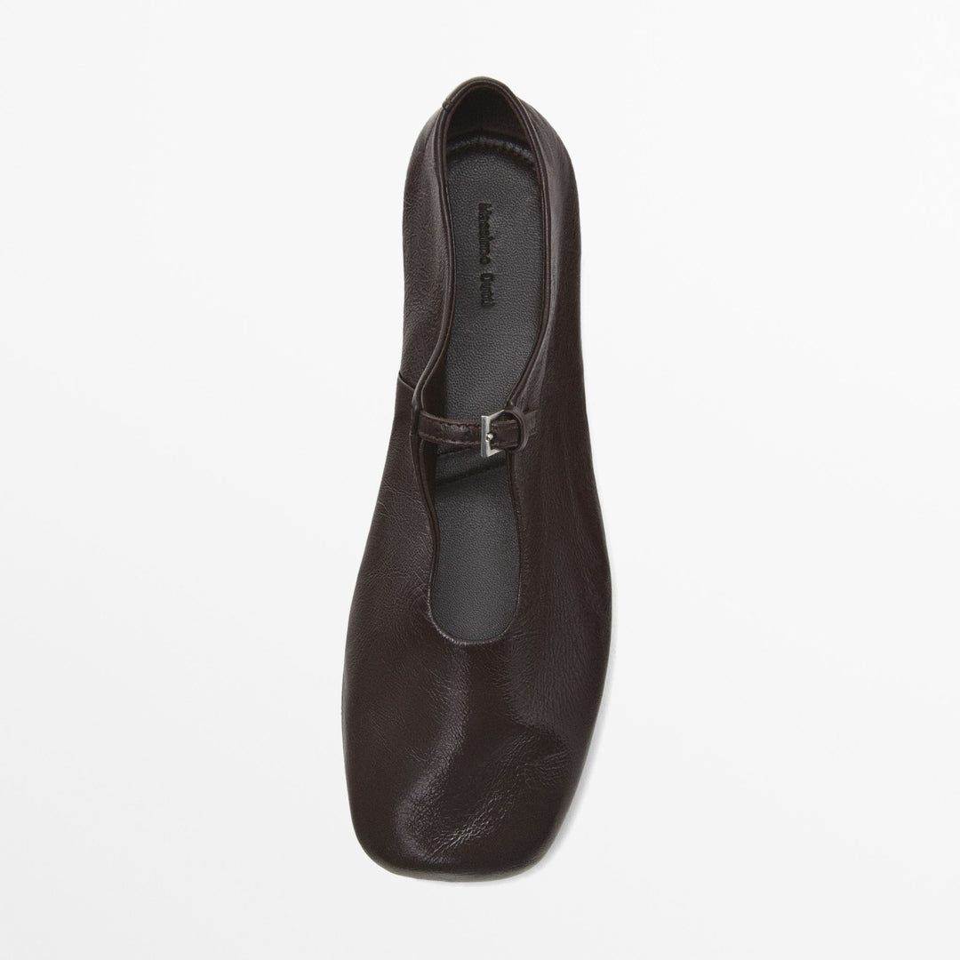 Moudda Massimo Dutti - Ballerines boucle cuir craquelé - Tunisie 5