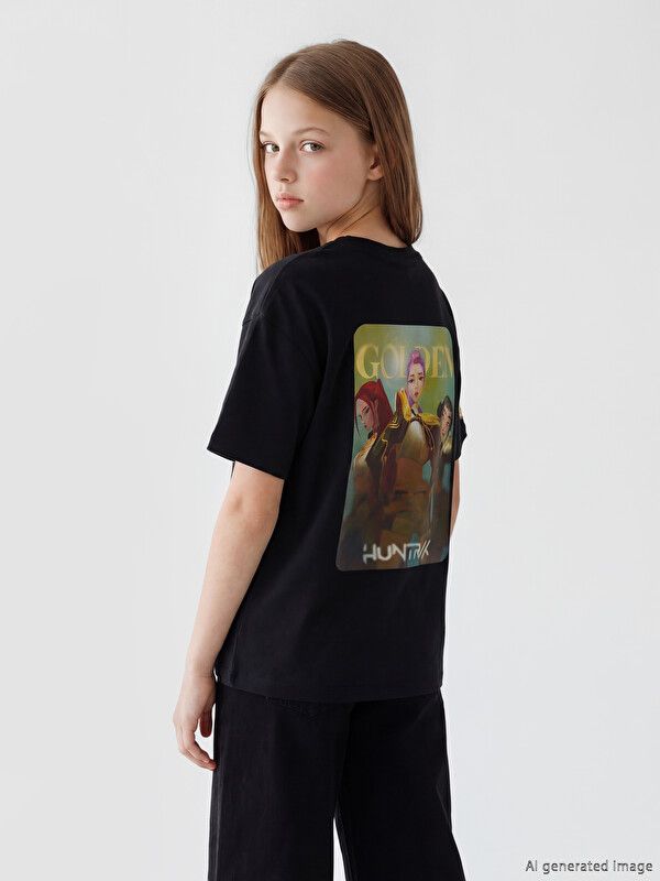 Moudda LC Waikiki - Body manches courtes en jersey - Sous licence pour Fille couleur Noir - Tunisie 1