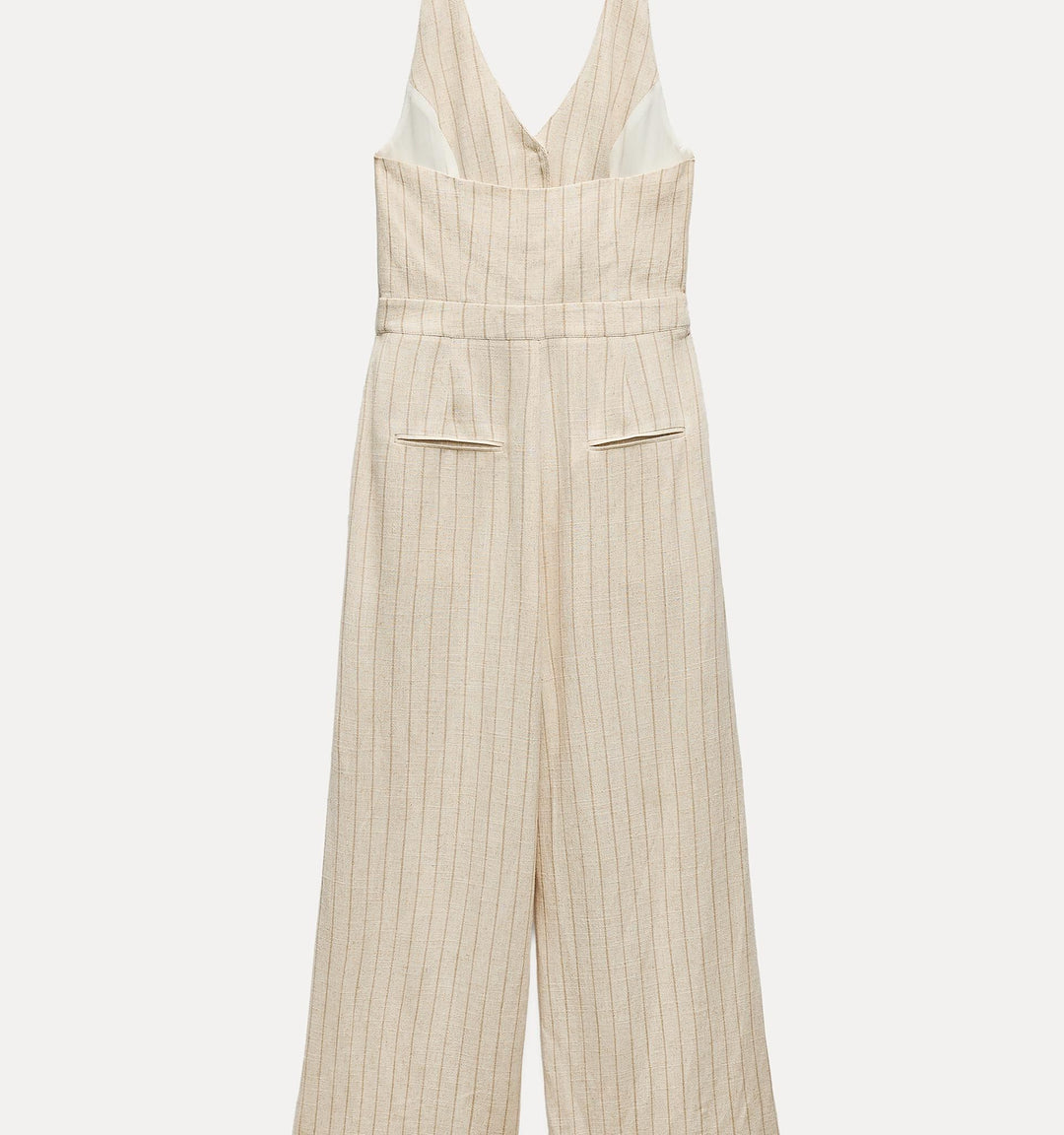 Moudda ZARA - Combinaison longue lin/viscose col licou rayée - Tunisie 3