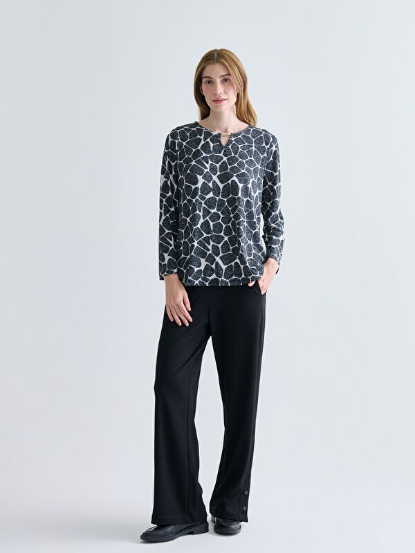 Moudda LC Waikiki - T-shirt imprimé cv jersey manches longues mi-longues pour Femmes - Tunisie 2