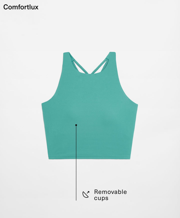 Moudda Oysho - Débardeur Halter Comfortlux Dos à Bretelles - Tunisie 1