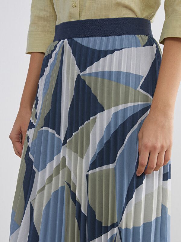 Moudda LC Waikiki - Jupe longue en tissu pour Femme couleur Imprimé mixte - Tunisie 3